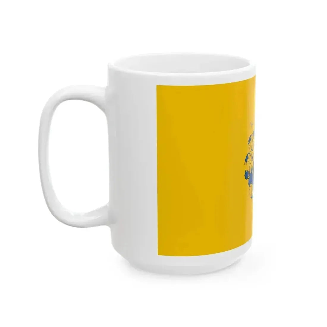 Flag of Kaposvar variant (Hungary) White Coffee Mug - Go Mug Yourself