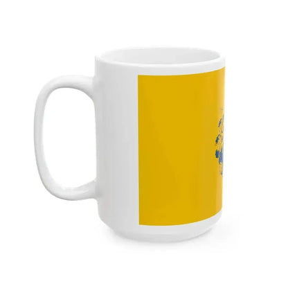 Flag of Kaposvar variant (Hungary) White Coffee Mug - Go Mug Yourself