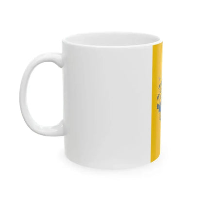 Flag of Kaposvar vertical (Hungary) White Coffee Mug - Go Mug Yourself