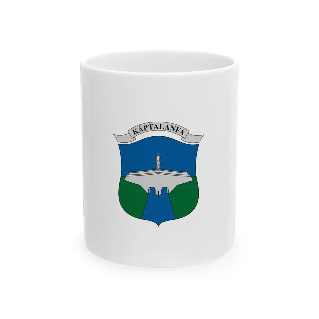 Flag of Kaptalanfa (Hungary) White Coffee Mug 11oz - Go Mug Yourself