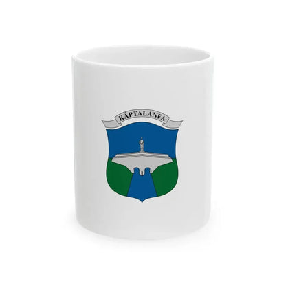 Flag of Kaptalanfa (Hungary) White Coffee Mug 11oz - Go Mug Yourself