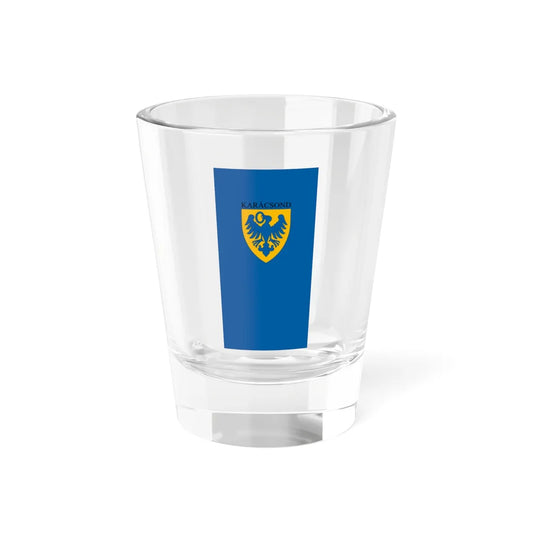 Flag of Karacsond vertical (Hungary) Shot Glass 1.5oz 1.5oz - Go Mug Yourself