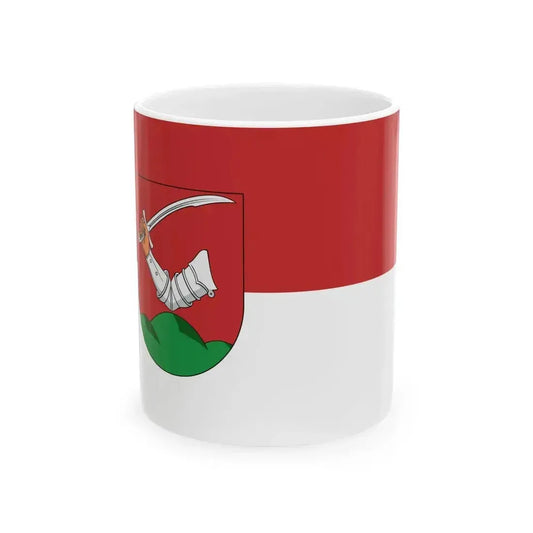 Flag of Karakoszorcsok ceremonial (Hungary) White Coffee Mug 11oz - Go Mug Yourself