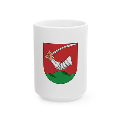 Flag of Karakoszorcsok variant (Hungary) White Coffee Mug 15oz - Go Mug Yourself