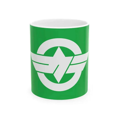 Flag of Karakuwa Miyagi 1963-2006 (Japan) White Coffee Mug 11oz - Go Mug Yourself