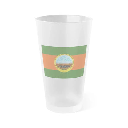 Flag of Karasin Province Thailand - Frosted Pint Glass 16oz 16oz Frosted - Go Mug Yourself