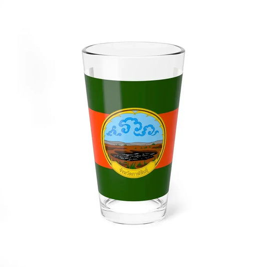 Flag of Karasin Province Thailand - Pint Glass 16oz 16oz - Go Mug Yourself