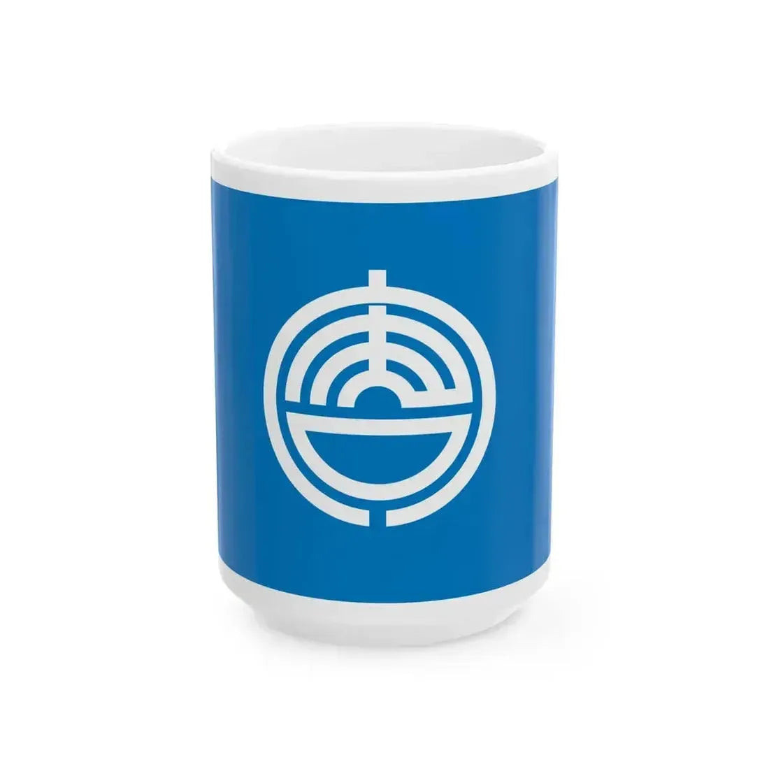 Flag of Karatsu Saga (Japan) White Coffee Mug 15oz - Go Mug Yourself