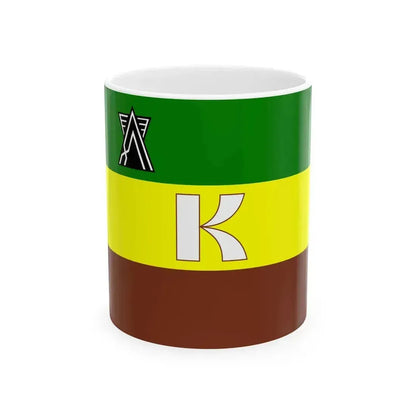 Flag of Kariwa Niigata no text (Japan) White Coffee Mug 11oz - Go Mug Yourself