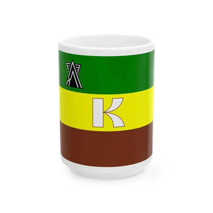 Flag of Kariwa Niigata no text (Japan) White Coffee Mug 15oz - Go Mug Yourself