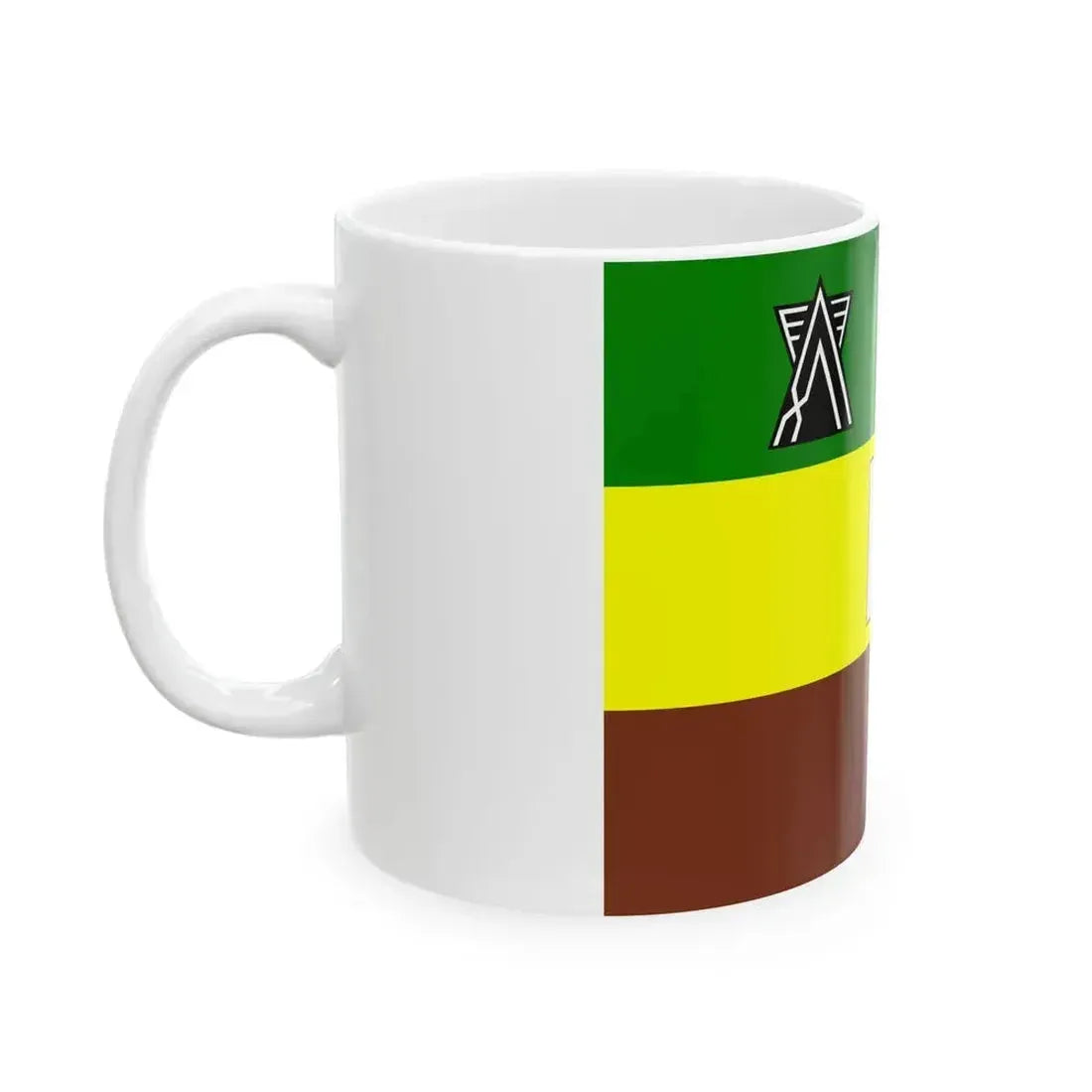 Flag of Kariwa Niigata no text (Japan) White Coffee Mug - Go Mug Yourself