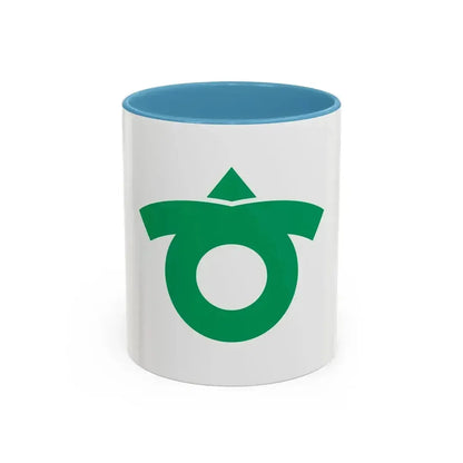 Flag of Kariya Aichi Japan - Accent Coffee Mug 11oz Light Blue - Go Mug Yourself