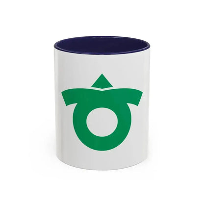 Flag of Kariya Aichi Japan - Accent Coffee Mug 11oz Navy - Go Mug Yourself