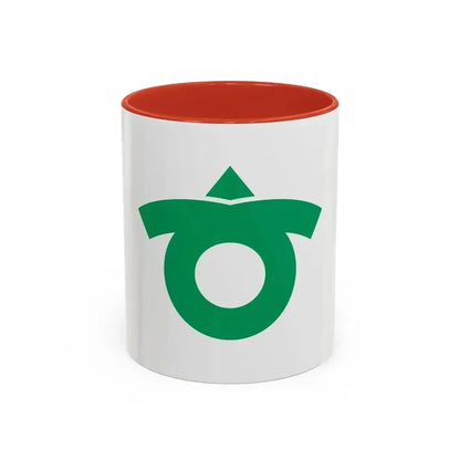 Flag of Kariya Aichi Japan - Accent Coffee Mug 11oz Red - Go Mug Yourself
