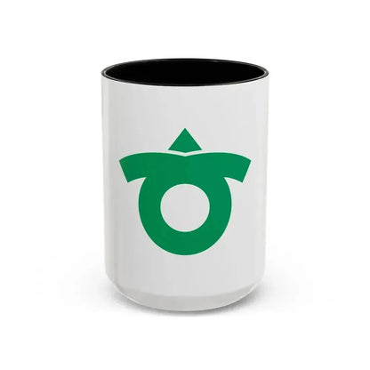 Flag of Kariya Aichi Japan - Accent Coffee Mug 15oz Black - Go Mug Yourself