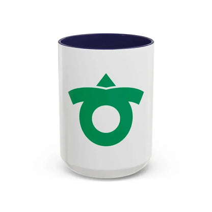 Flag of Kariya Aichi Japan - Accent Coffee Mug 15oz Navy - Go Mug Yourself