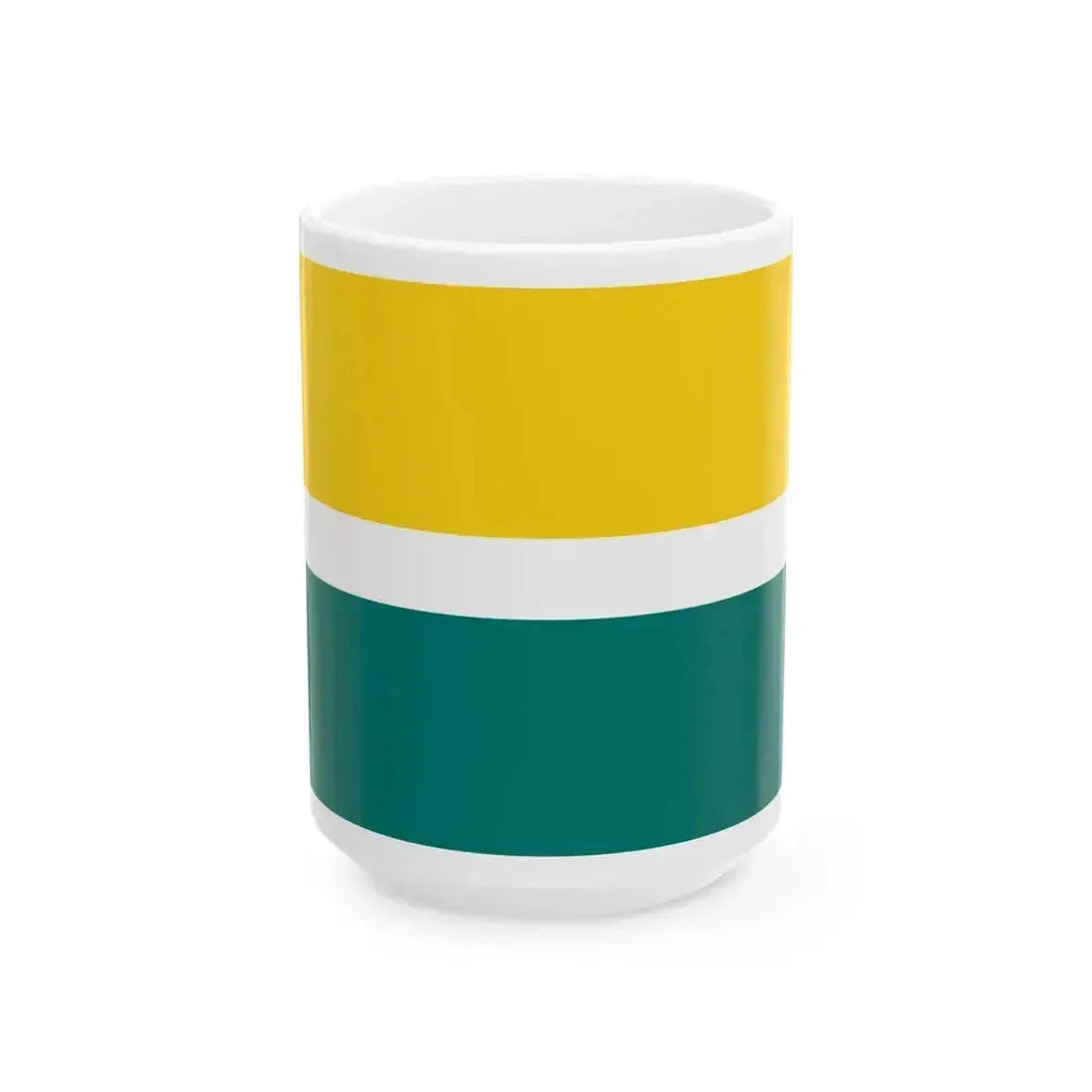 Flag of Karksi Parish Viljandi County Estonia (Estonia) White Coffee Mug 15oz - Go Mug Yourself