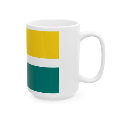 Flag of Karksi Parish Viljandi County Estonia (Estonia) White Coffee Mug - Go Mug Yourself