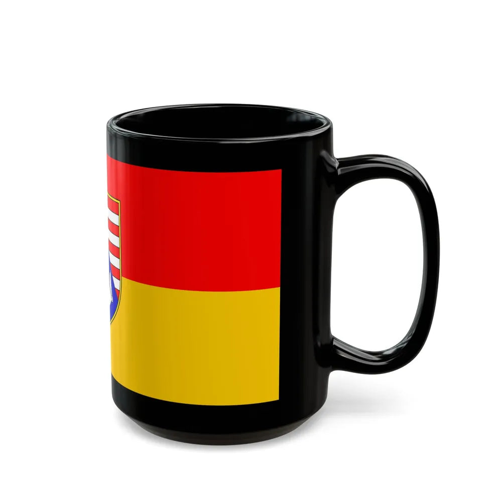 Flag of Karlovac County Croatia - Black Coffee Mug-Go Mug Yourself