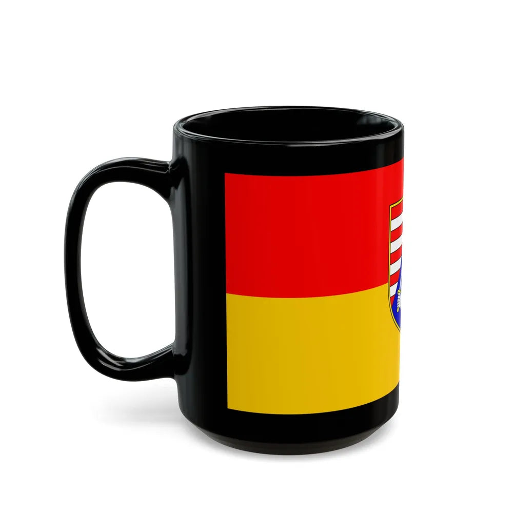 Flag of Karlovac County Croatia - Black Coffee Mug-Go Mug Yourself