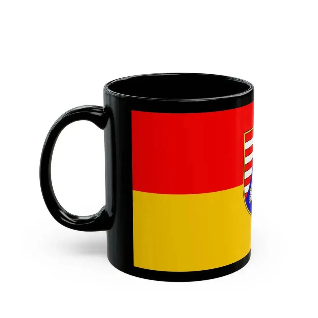 Flag of Karlovac County Croatia - Black Coffee Mug - Go Mug Yourself