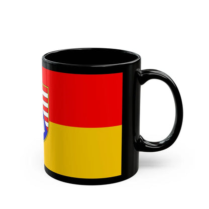 Flag of Karlovac County Croatia - Black Coffee Mug-Go Mug Yourself