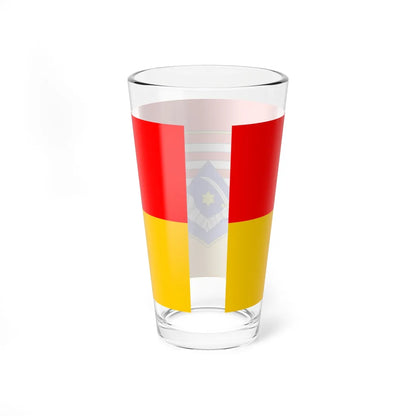Flag of Karlovac county (Croatia) Pint Glass 16oz - Go Mug Yourself