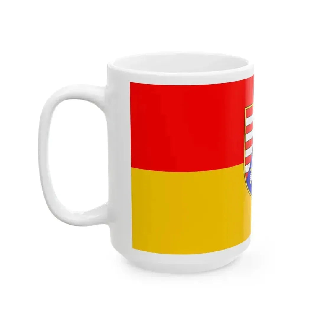 Flag of Karlovac County Croatia - White Coffee Mug - Go Mug Yourself