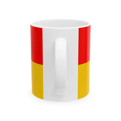 Flag of Karlovac county (Croatia) White Coffee Mug - Go Mug Yourself
