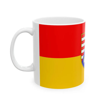 Flag of Karlovac County Croatia - White Coffee Mug-Go Mug Yourself