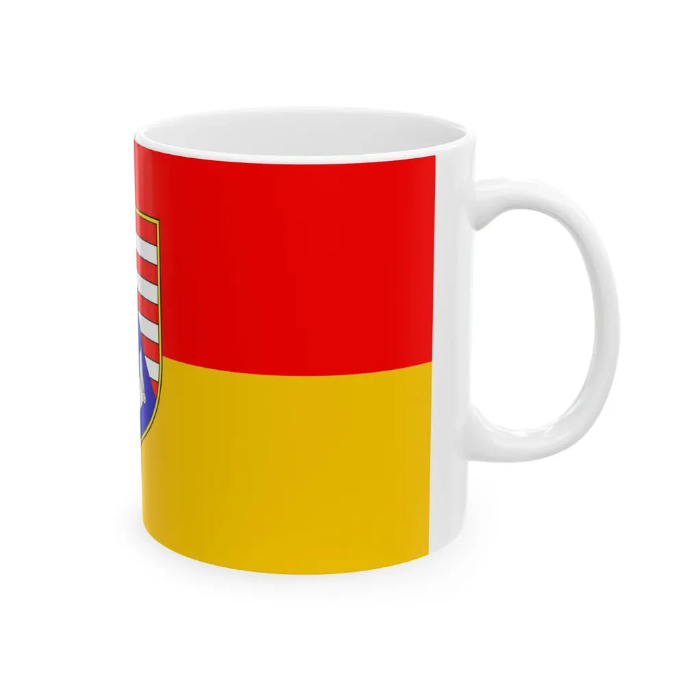 Flag of Karlovac County Croatia - White Coffee Mug-Go Mug Yourself