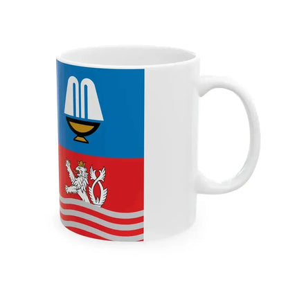 Flag of Karlovy Vary Region (Czech Republic) White Coffee Mug - Go Mug Yourself