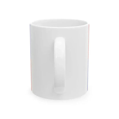 Flag of Karlovy Vary Region simple (Czech Republic) White Coffee Mug - Go Mug Yourself