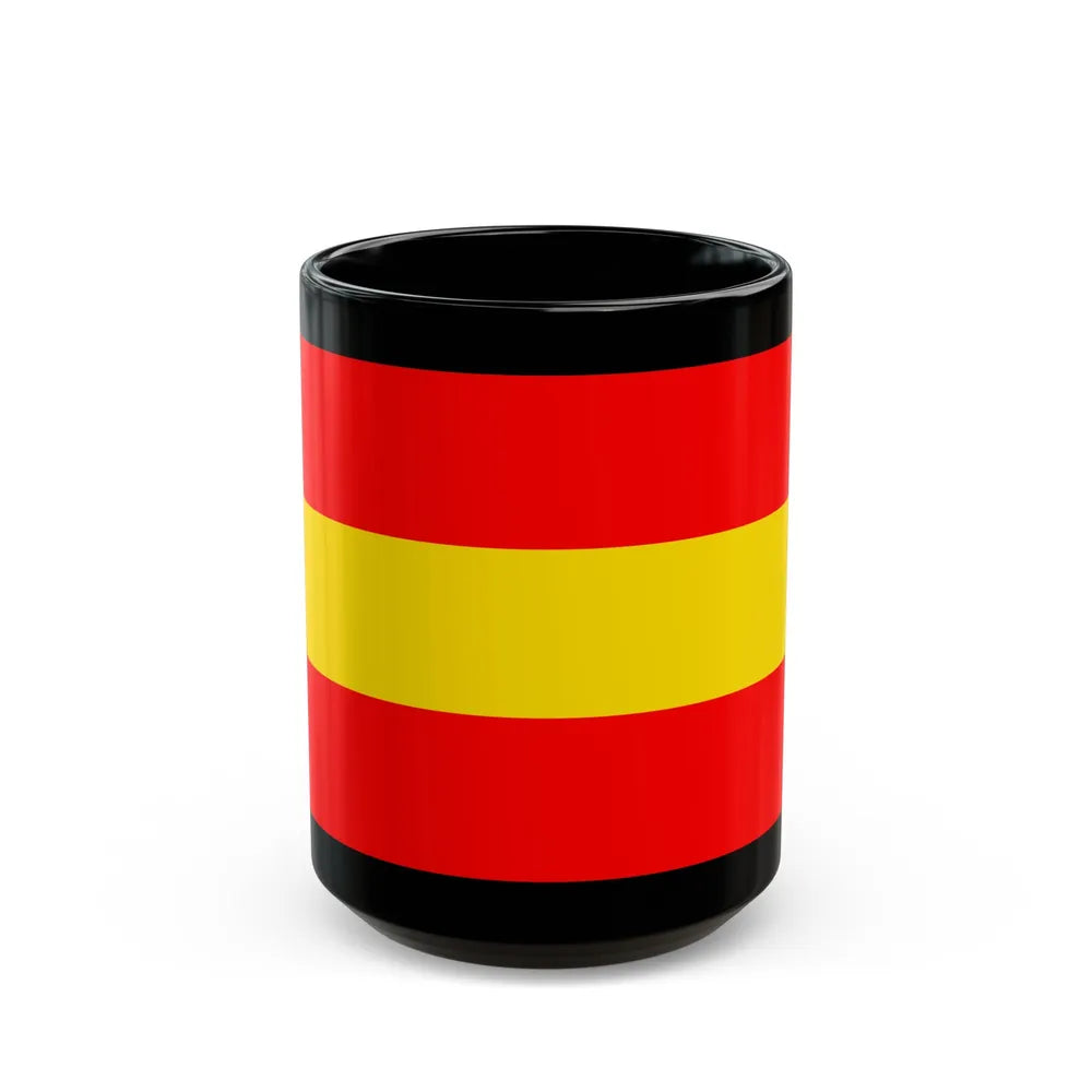 Flag of Karlsruhe 2 Germany - Black Coffee Mug-15oz-Go Mug Yourself