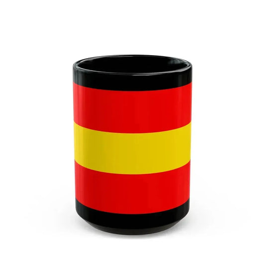 Flag of Karlsruhe 2 Germany - Black Coffee Mug 15oz - Go Mug Yourself