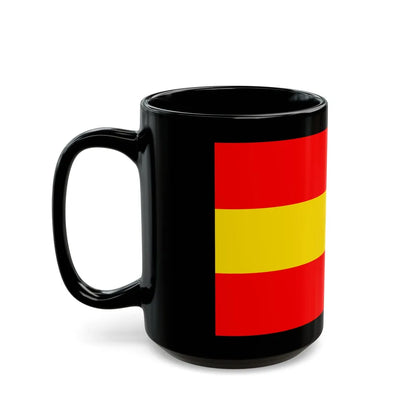 Flag of Karlsruhe 2 Germany - Black Coffee Mug-Go Mug Yourself