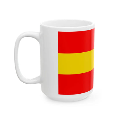 Flag of Karlsruhe 2 Germany - White Coffee Mug-Go Mug Yourself