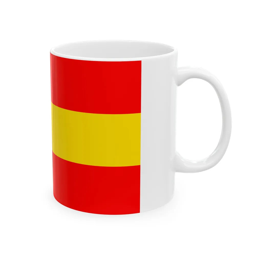 Flag of Karlsruhe 2 Germany - White Coffee Mug-Go Mug Yourself