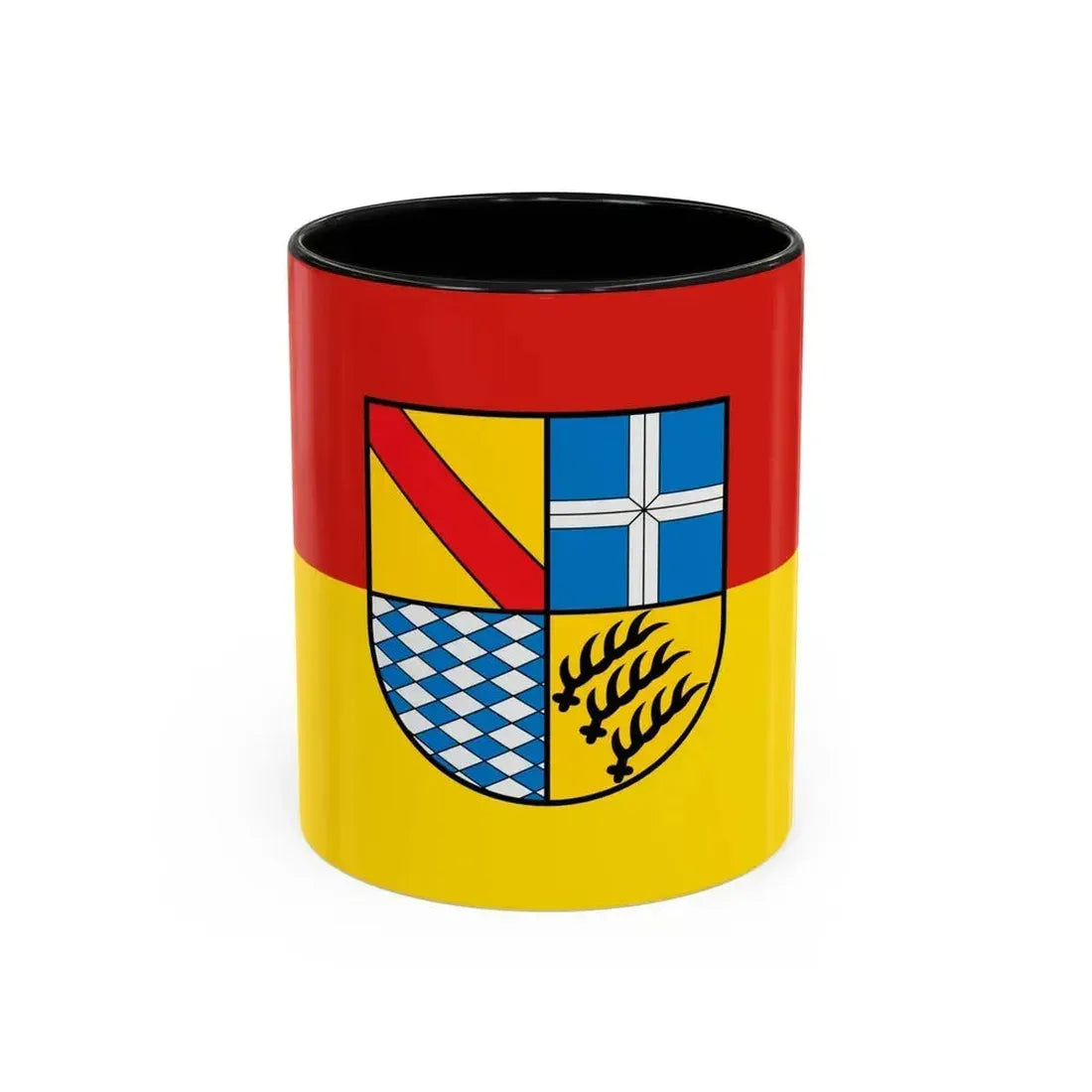 Flag of Karlsruhe Germany - Accent Coffee Mug 11oz Black - Go Mug Yourself