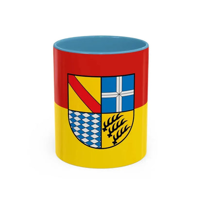 Flag of Karlsruhe Germany - Accent Coffee Mug 11oz Light Blue - Go Mug Yourself