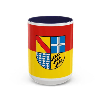 Flag of Karlsruhe Germany - Accent Coffee Mug 15oz Navy - Go Mug Yourself