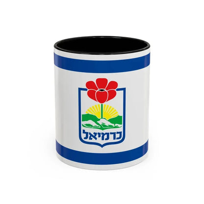 Flag of Karmiel Israel - Accent Coffee Mug 11oz Black - Go Mug Yourself