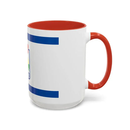 Flag of Karmiel Israel - Accent Coffee Mug - Go Mug Yourself