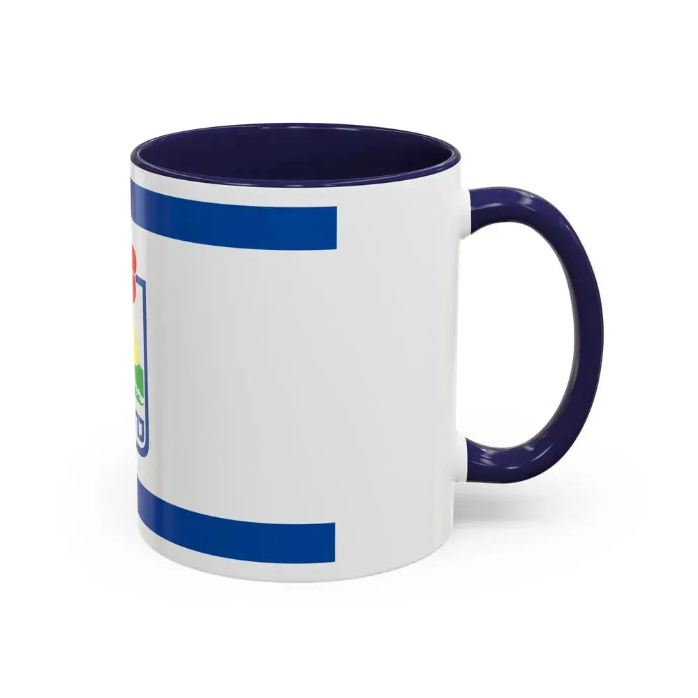 Flag of Karmiel Israel - Accent Coffee Mug - Go Mug Yourself