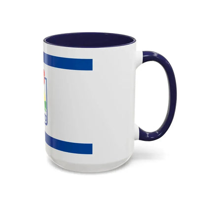 Flag of Karmiel Israel - Accent Coffee Mug - Go Mug Yourself