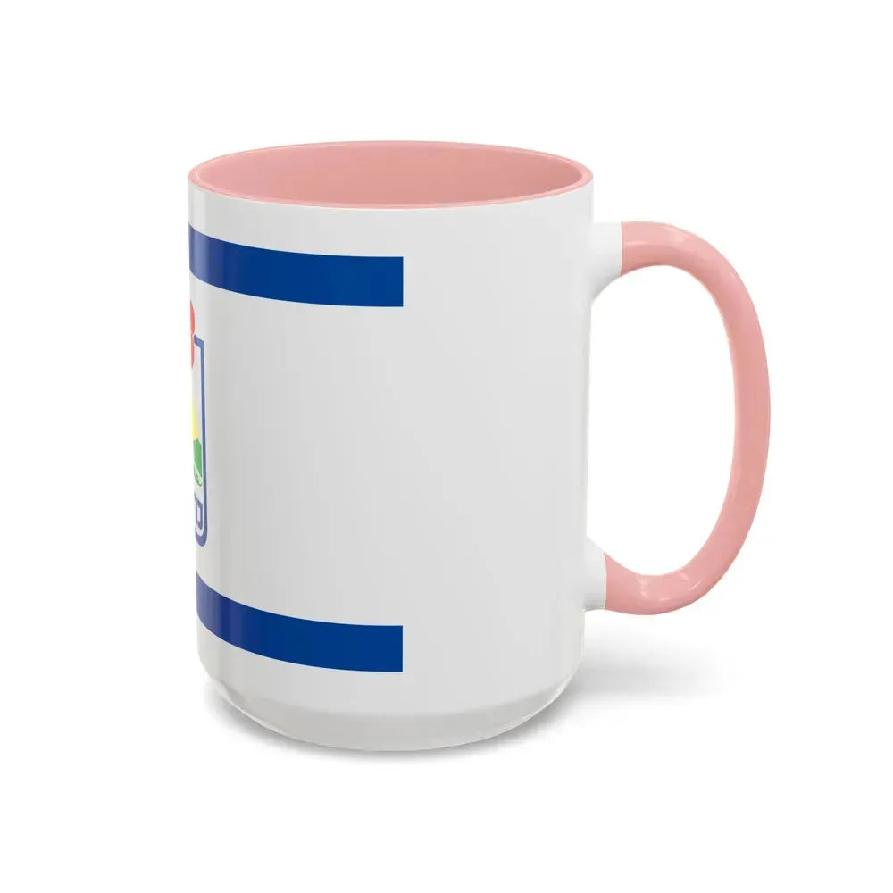 Flag of Karmiel Israel - Accent Coffee Mug - Go Mug Yourself
