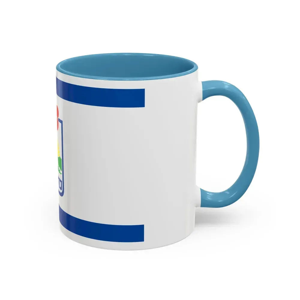 Flag of Karmiel Israel - Accent Coffee Mug - Go Mug Yourself