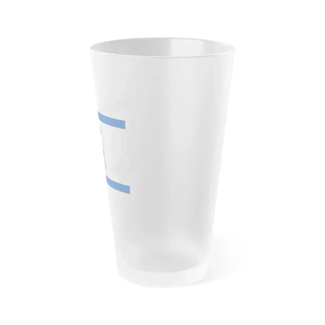 Flag of Karmiel Israel - Frosted Pint Glass 16oz - Go Mug Yourself