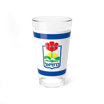 Flag of Karmiel Israel - Pint Glass 16oz 16oz - Go Mug Yourself