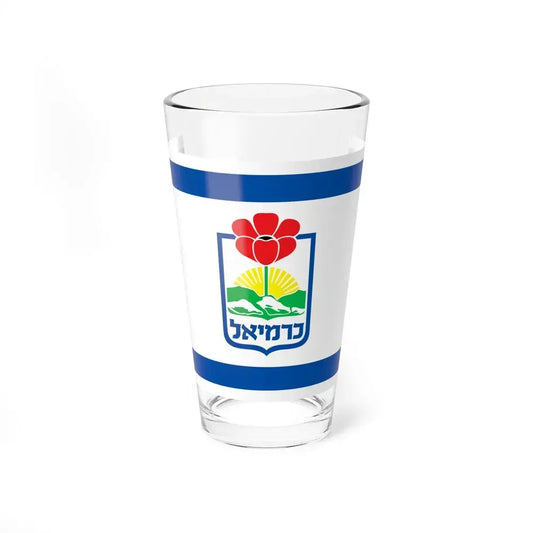 Flag of Karmiel Israel - Pint Glass 16oz 16oz - Go Mug Yourself